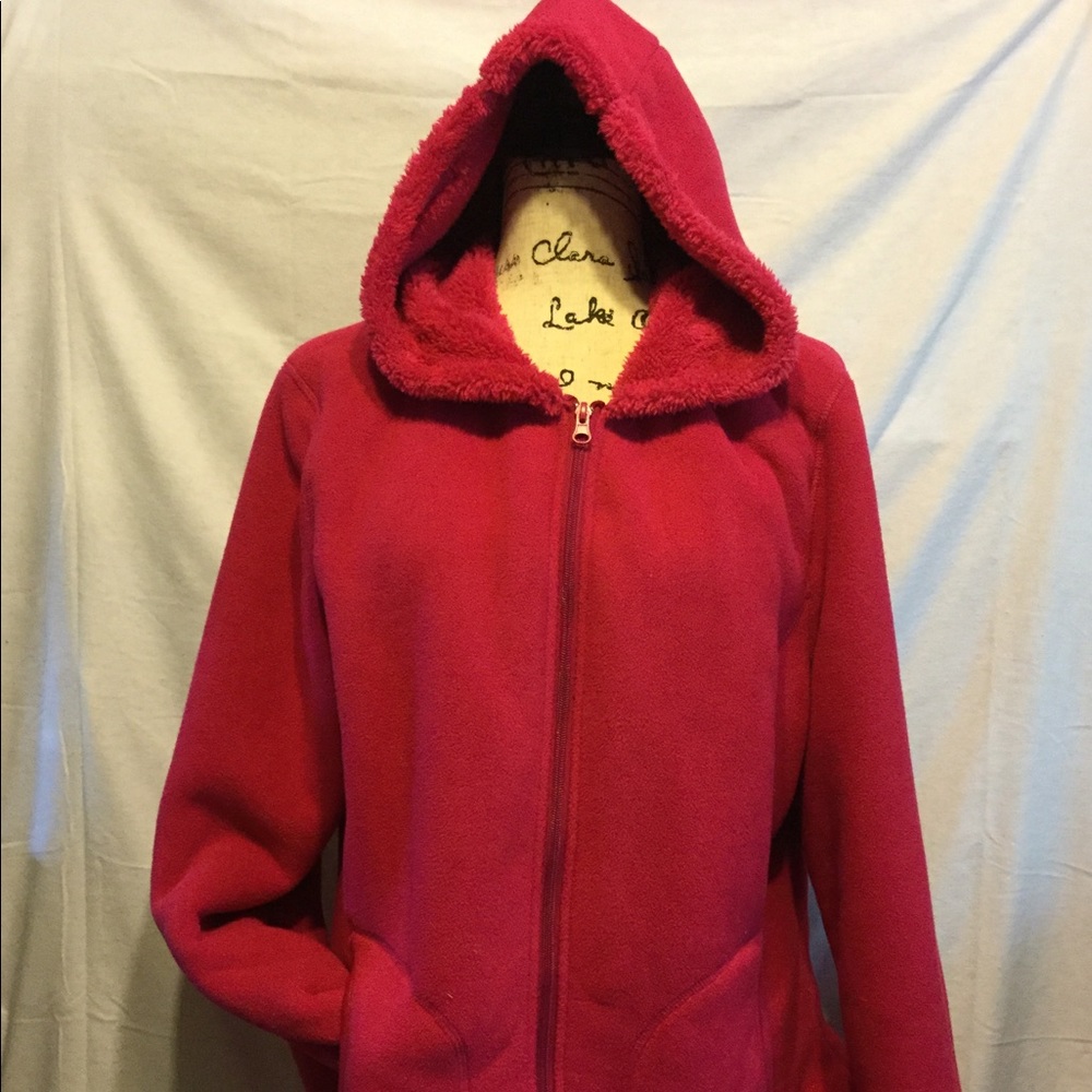 Hot pink hoodie